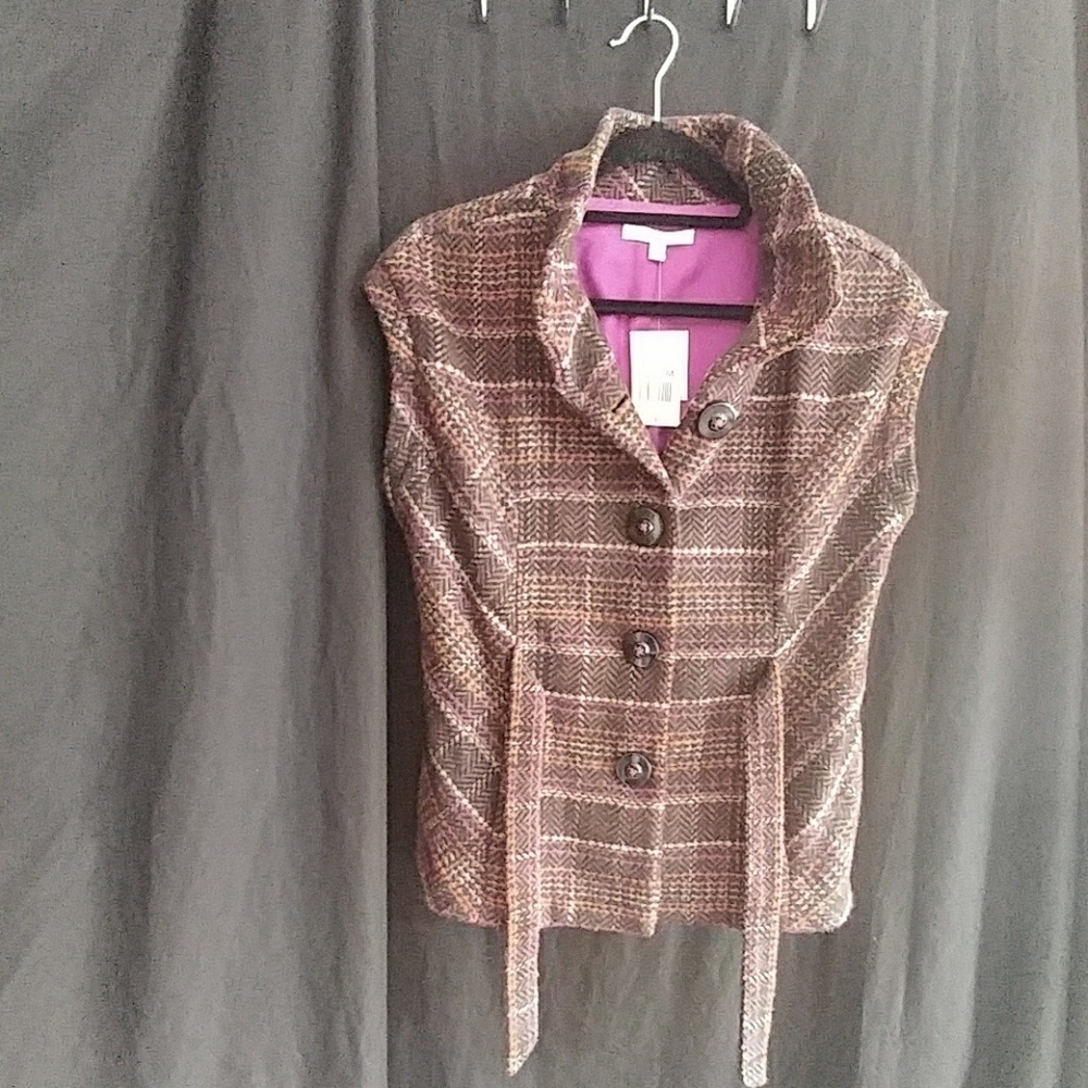 Cabi plaid vest/ top